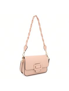 Upgrade your accessory game with our stylish Buckle Decor Flap Crossbody Bag, a perfect blend of fashion and functionality designed to meet your everyday needs.

Elegant Buckle Decor:
This crossbody bag features an eye-catching buckle decor on the front flap, adding a touch of sophistication and elegance to its design. The sleek buckle not only enhances its aesthetic appeal but also ensures the flap stays securely closed.

Twisted Shoulder Strap:
The unique twisted shoulder strap sets this bag a Trendy Pink Bag With Strap, Pink Rectangular Bag With Strap, Pink Crossbody Bag With Strap, Pink Adjustable Bag, Pink Adjustable Shoulder Bag For Daily Use, Cute Purses For Teens, Purse For Teens, College Work, Bags For Teens