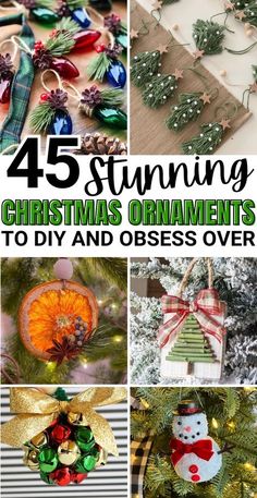 Easy Homemade Decorations Ideas, Diy Holiday Ornaments For Adults, Christmas Make And Take, Christmas Tree Decorations Easy, Christmas Crafts For Family To Make, Xmas Ornaments Diy Kids, Diy Christmas Ornaments Adults, Easy Diy Xmas Ornaments, 1 Hour Christmas Crafts