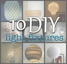 the cover of 10 diy light fixtures