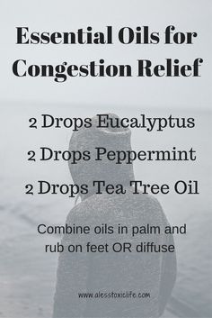 Essential Oils For Congestion Relief http://www.alesstoxiclife.com/health/essential-oil-uses/ Oils For Congestion, Essential Oils For Congestion, Congestion Relief, Essential Oil Diffuser Blends Recipes, Essential Oil Remedy, Essential Oils Health, Essential Oil Diffuser Recipes, Yl Essential Oils, Essential Oil Blends Recipes