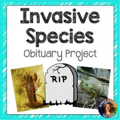 an image of the book cover for invasive species, with pictures of animals and plants