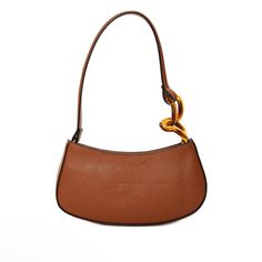 Nwt Cognac No Boundaries Women’s Contemporary Handbag Classic Brown Pouch Baguette Bag, Brown Leather Handled Baguette Bag For Everyday Use, Brown Handheld Baguette Bag For Everyday, Trendy Cognac Shoulder Bag For Daily Use, Trendy Cognac Bag For Daily Use, Brown Baguette Bag With Leather Handles For Everyday, Brown Baguette Tote Bag With Gold-tone Hardware, Brown Baguette Bag With Gold-tone Hardware, Trendy Cognac Shoulder Bag