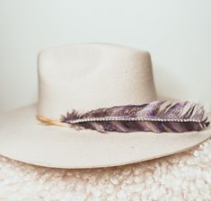 Add some sparkle to any cowgirl hat with this perfect shades of purple hand painted turkey feather Glitter & Rhinestone strand on spine of feather make it super sparkly and perfect for any holiday, party, or event!!  This listing is for one feather decoration, hat not included, but you can purchase this feather and one of our custom decorated hats to be the room stunner! Each feather is one of a kind Check out all of our NEW hat decorations in our shop! Adjustable Purple Hat With Feathers, Decorated Hats, Painted Turkey, Bachelorette Party Hat, Purple Hat, Hat Decoration, Feather Decor, Purple Hats, Purple Hands