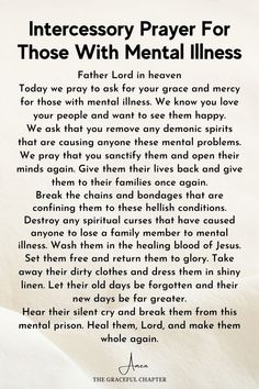 Prayer For Mental Strength, Prayer For Parents Health, Prayer For Mental Healing, Prayer For My Son Mental Health, Prayer For Mental Health, Prayers For The Sick, Prayers Morning, Intercession Prayers, Intercessory Prayer