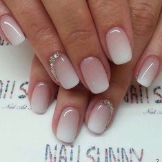 Stil Rock, Bridal Manicure, Wedding Day Nails, Bridal Nails Designs, Bridesmaids Nails, Wedding Nails French