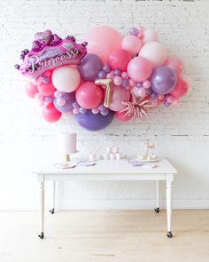 Princess-balloon-number-foil-pink-garland-backdrop-crown Crown Backdrop, Disney Princess Backdrop, Backdrop Balloon Garland, Princess Backdrops, Backdrop Balloon, Princess Balloons, Princess Theme Birthday, Princess Theme Birthday Party, Princess Party Decorations