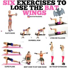 the six exercises to lose the bat wings are great for beginners, but they don't work out