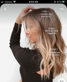 Cool Toner For Blonde, Level Seven Blonde, Low Lights For Blonde Hair Formula, Blonde Lowlight Formula, Redken Root Smudge Formula, Bronde Balayage Formula, Dark Blonde Formula, Root Shadowed Bronde, Blonde Shades Eq