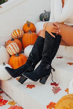 For a more comfortable fit, we recommend ordering a 1/2 size up from what you typically wear. For example, if you normally wear a size 7, we recommend ordering a size 7.5. Heel Height: 3.5 Inches Boot Height:15 Inches Calf Circumference: 13 Inches Suede Boots Knee High, Black 7, Knee High Boots, Faux Suede, Knee High, Heel Height, Comfort Fit, Size 7, Thing 1