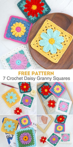 Crochet Daisy Granny Square