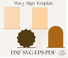 three different shades of brown, orange and yellow with the words'why sign template? '