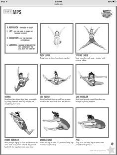 an instruction manual for how to do the splits in yoga poses, with pictures and instructions