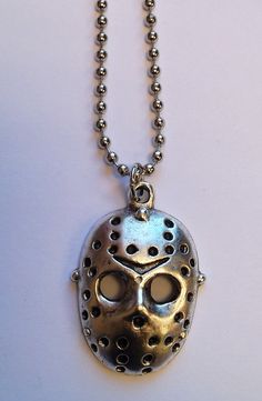 13th Friday, Horror Necklace, Horror Merch, Jason Mask, Friday 13th, Spoon Art, Horror Decor, Discovery Channel