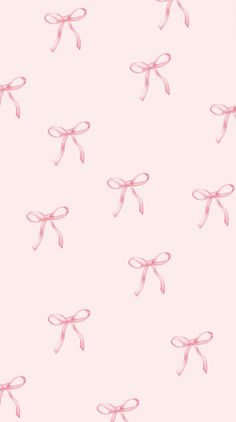 pink bows on a light pink background