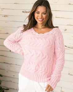 A stylish and cozy addition to your wardrobe. This sweater features a textured cable knit on the body, a tuck stitch on the sleeves, and a modern cropped design, making it perfect for staying warm and looking chic. The relaxed fit and dropped shoulders add a casual touch, while the chunky ribbed hem and cuffs ensure comfort. Easy to pair with high-waisted jeans or skirts, this sweater is a versatile choice for any season. Composition: 76% Acrylic, 12% Mohair and 12% Wool Boyfriend Cardigan, Fall Essentials, Chunky Sweater, High Waist Jeans, Stay Warm, Cable Knit, Sweaters For Women, Cable, Composition