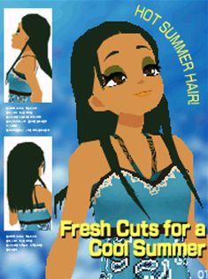 an advertisement for fresh cuts for a cool summer