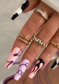 Pics edited by AirBrush App. Filter: Retro > Regal • Nails ideas. #airbrushapp #retouch #photoeditor #filter #airbrushmakeup #airbrushart #airbrushfilter Regal Nails, Cartoon Nails, App Filter, Feather Drawing, Airbrush App, Colorful Nails, Money Makers, Bright Nails