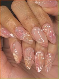 Before you think that easy nail designs are doomed to look cheap, let us show you some magnificent ideas you can do in just three steps. No one will guess it’s DIY! Jelly Flower Nails, Unusual Nails, Paznokcie Hello Kitty, Girly Acrylic, Nagel Tips, Summery Nails