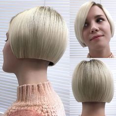 Precision Haircut, Wild Hairstyles, Short Stacked Bob Hairstyles, One Length Haircuts, Sleek Bob Hairstyles, Haircut Bob, Long Hair Cut Short, Shaved Hair Cuts, Graduated Bob