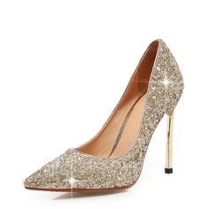 [AU$ 87.00] Women's Sparkling Glitter Stiletto Heel Pumps Closed Toe With Others shoes (085146853) Prom Shoes High Heels, Red Wedding Shoes, Glitter Stilettos, Wedding Shoes Lace, Wedding Shoes Heels, Black Pumps Heels, Pumps Heels Stilettos, Prom Shoes, Womens Shoes High Heels