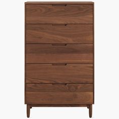 the chest of drawers is made out of wood and has four drawers on each side