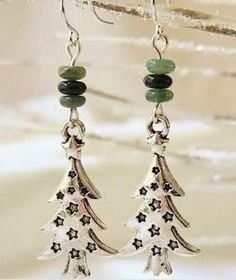 Earrings Metallic Christmas Tree Beaded Earrings Boho Christmas Gifts, Metallic Christmas Tree, Boho Christmas Tree, Christmas Tree Beads, Pendant Earrings Set, Metallic Christmas, Metal Christmas Tree, Boho Christmas, Holiday Earring