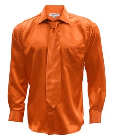 Burnt Orange Satin Men's Regular Fit Shirt Gold Dress Shirt, Orange Silk Dress, Orange Dress Shirt, French Cuff Dress Shirts, Gentleman's Wardrobe, Satin Shirt Dress, Dress Shirt And Tie, French Cuff Shirts, Silk Shirt Dress