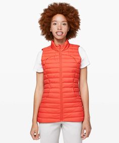 NWT Lululemon Pack It Down Vest  ~SIZE:6~ Hot Sunset Condition is New with tags. Shipped with USPS First Class. Lightweight and warm, this vest is perfect for travel. It's made with weather-resistant fabric, insulated with 700-fill-power goose down, and comes with a stuff sack for easy, space-efficient packing. glyde DWR-treated Glyde fabric is windproof and water-repellent. windproof water-repellent 700-fill-power goose down Lightweight 700-fill-power goose down helps lock in the heat certified Lululemon Stretch Activewear For Outdoor, Stretchy Lululemon Activewear For Outdoor, Lululemon Sleeveless Casual Activewear, Lululemon Functional Outdoor Activewear, Lululemon Outerwear For Workout, Functional Lululemon Activewear For Outdoor, Lululemon Athleisure Nylon Outerwear, Lululemon Nylon Athleisure Outerwear, Lululemon Casual Outdoor Activewear