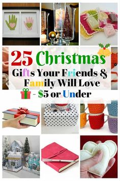 25 christmas gifts your friends and family will love for under $ 5