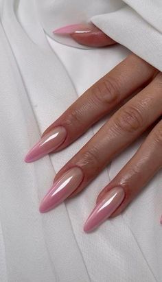 Simple Nail Almond, Nail Ideas Almond Short, Nails With Nude Base, Winter Nail Trends, Nails August, Trends For 2024, Waste Of Time, Classy Acrylic Nails, Winter Nail