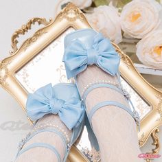 Qteee - Lolita High-heeled Shoes with Bow Knot Detail - Mary Jane Style Cute Low Heel Platform Heels, Cute Closed Toe Heels With Bow, Cute Closed Toe Platform Heels, Cute Synthetic Heels, Bow Knot, Pink Sky, White Beige, Party Wedding, High Heel Shoes