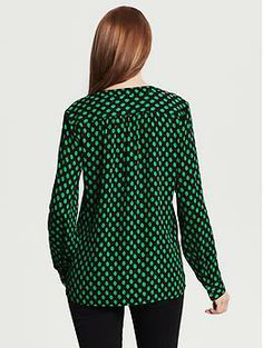 Bold Dot Blouse | Banana Republic Polka Dot Long Sleeve Tops For Workwear, Polka Dot Long Sleeve Blouse For Work, Elegant Polka Dot Tops For Work, Polka Dot Collared Blouse For Work, Collared Polka Dot Top For Work, Polka Dot Button-up Work Tops, Band Collar, Dot Tops, Polka Dot Top