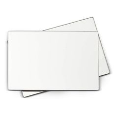 three blank cards on top of each other