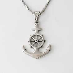 Material: Alloy Color: Silver Fashion Element: Chain, Boat Anchor Style: Fashion OL Silver Anchor-shaped Metal Jewelry, Silver Anchor-shaped Jewelry In Metal, Silver Anchor Shaped Metal Jewelry, Stainless Steel Anchor Necklace For Gifts, Stainless Steel Anchor Necklace For Gift, Silver Stainless Steel Anchor Necklace, Anchor Pendant, Boat Anchor, Fashion Creative