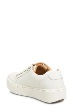 Børn Mira Platform Sneaker - White Leather | Editorialist