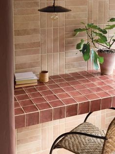 Terracotta Inspiration, Terracotta Bathroom Tiles, Terracotta Tiles Bathroom, Loft Ensuite, Terracotta Bathroom, Moroccan City, London Bathroom, Rustic Toilet, Glazed Walls