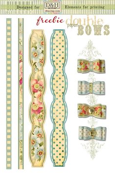 the paper house collection - freebie bows