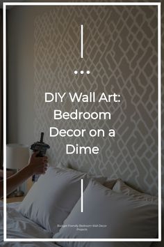 Stencil and decal techniques for creative bedroom walls Affordable Wall Decor, Upcycled Art, Kitchen Cabinet Colors