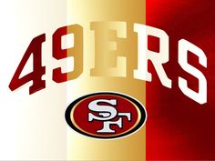 the san francisco giants logo is shown in red, white and yellow stripes with the number 94ers on it