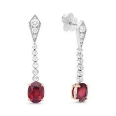 Ruby And Diamond Earrings, Emerald Earrings Drop, Diamonds Earrings, Ruby Pendant, Ruby Earrings, Silver Jewelry Fashion, Ruby Jewelry, Wedding Jewelry Earrings, Fabulous Jewelry