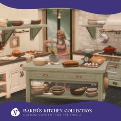 a kitchen scene with the words baker's kitchen collection