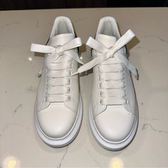 Like New. Used Once Only. No Damages. Pictures Don’t Do Justice. Super Clean Size Is A True 7.5. Very Comfortable Shoes Comes With Extra Shoe Laces And Box. Bought From Saks Less Than A Year Ago. Was $638 With Tax White Alexander Mcqueen Sneakers, Glitter Alexander Mcqueen Sneakers, Alexander Mcqueen Shoes Black, Alexander Mcqueen No.13, Comfortable Shoes, Shoe Laces, Alexander, Alexander Mcqueen, Like New