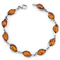 Sparkle all day long with our Baltic Amber Bracelet in . Sterling Silver makes this your next ultimate must have jewelry. Style SB4390 Amber Gemstone, Cognac Color, Classic Bracelets, Amber Pendant, Cultured Pearl Necklace, Amber Earrings, Amber Bracelet, Garnet Jewelry, Bracelet Sterling Silver