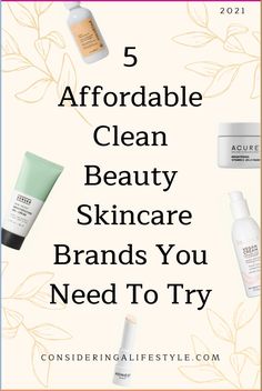 I'm sharing my favorite 5 affordable and clean beauty skincare brands on the blog! Natural skincare, organic skincare, non toxic skincare, beauty brands. naturally beauty// best of beauty // brands inspiration // beauty blog // health and beauty #skincare #beautyblogger #beautyfinds #affordablebeauty #affordableskincare #veganbeauty Best Tanning Products, Non Toxic Makeup Brands, Nontoxic Skincare, Toxic Skincare, Natural Skincare Brands, Tanning Products, Skincare Brands, Glow Skin