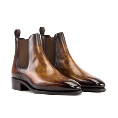 Francesco Patina Chelsea Boots - Premium Men Dress Boots from Que Shebley - Shop now at Que Shebley Mens Designer Boots, Narrow Waist, Botas Chelsea, Cuban Heels, Chelsea Boots Men, Slip On Boots, Shoe Tree, Leather Chelsea Boots, Mens Luxury