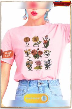 Flower Women S T Shirt Round Neck Short Sleeves P110841 Flower Women, India And Pakistan, Cheap Shirts, Shirt Sale, Round Neck, On Sale, Short Sleeves, Pink, Women's Top