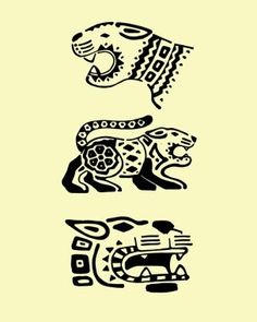 Aztec Symbols, Maya Art, Mayan Art, Aztec Tattoo, Aztec Art, Flash Art