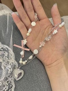 ⚡️Buy Bow Beaded Heart Necklace White ONE SIZE under $13.00 in Necklaces Online. Style: Casual/Street/Punk/Fairy Grunge/Vintage/Y2K/Sweet/Elegant. Pattern Type: Flower. Material: Fabric. Quantity: 1Pc. Size/Length: 41-50Cm. Gender: Girls. Details: Bow Beaded Heart Necklace. Occasion: Going Out/Holiday/Festival/Party/Night Out/Wedding/Dating. ✓Free Shipping on all orders over US$69. Punk Fairy, Beaded Heart Necklace, Street Punk, Beaded Heart, Bow Necklace, Grunge Vintage, Elegant Pattern, Fancy Jewellery, Necklace White