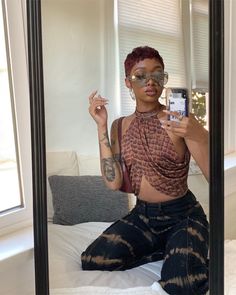 @billieholiblaze Rihanna Pixie Cut, Rihanna Pixie, Pixie Haircut For Black Women, Haircut For Black Women, Short Styles, Black Women Fashion, Black Girls Hairstyles, Pixie Haircut, Fashion Killa