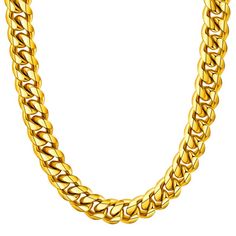 PRICES MAY VARY. Cuban Link Chain Necklace: The men's cuban link chain features a durable lobster clasp, which is sturdy for wear-not easy to break Materialand Size: 316L Stainless Steel/18K Gold/Black Metal Plated, Long-lasting, No Fade AND Non Tarnish. 6mm/8mm/10mm/12mm width, 18/20/22/24/26/28/30 inch length Strong Cuban Chain Men Necklace: Durable, Nickel-Free and Anti-Allergies, The surface of curb chain necklace is comfortable and smooth and won't scratch your neck, these cuban chains choo Soujia Boy, Cuban Chain Men, Cuban Chains, Rapper Jewelry, Gold Cuban Link Chain, Cuban Link Chain Necklaces, Beading Crafts, Jewelry Mens, Mens Chain Necklace